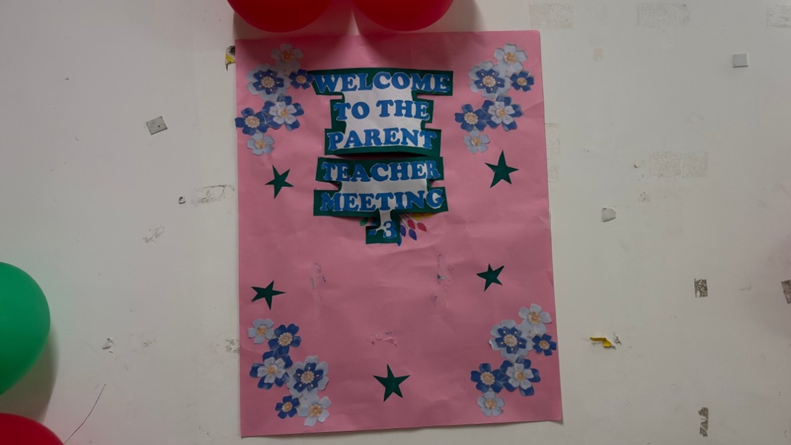 Welcome to the Parent Teacher Meeting 3 poster at LAKSH International School Kisannagar